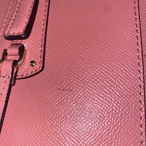FINAL MARKDOWN! MICHAEL KORS - Voyager Crossgrain Leather Tote, Pink, Medium - Picture 4 of 16